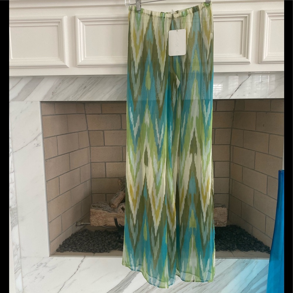 ALEXIS NWT  SILK LEG COVER UP PANTS